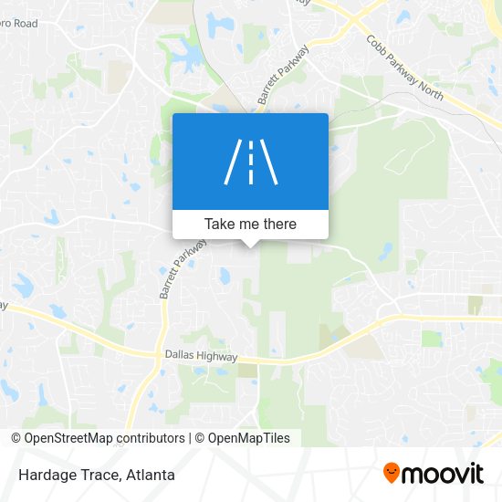 Mapa de Hardage Trace