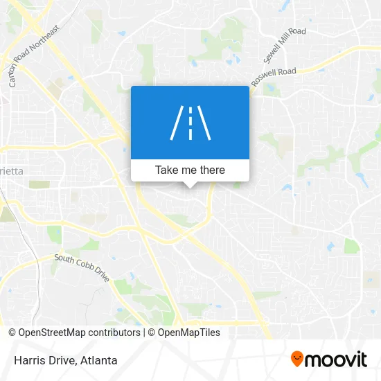 Harris Drive map