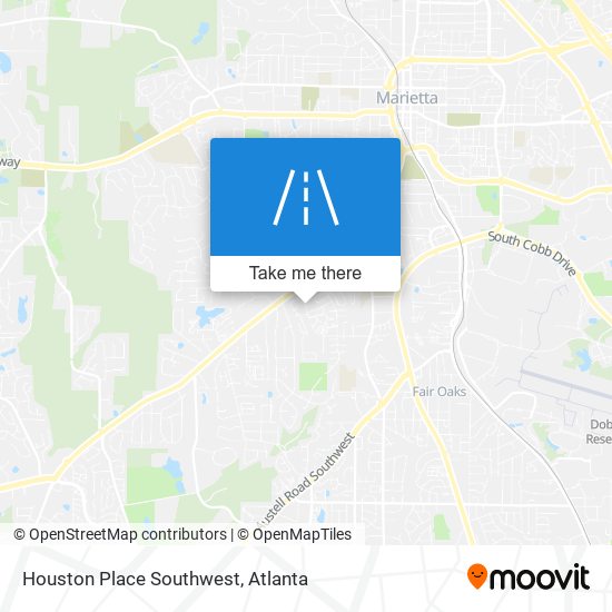 Mapa de Houston Place Southwest