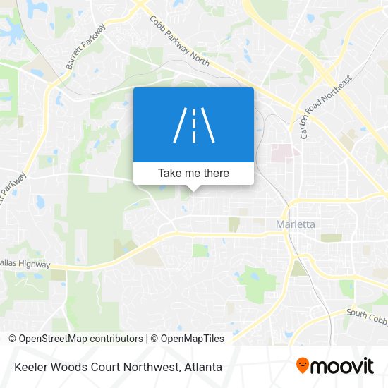 Mapa de Keeler Woods Court Northwest