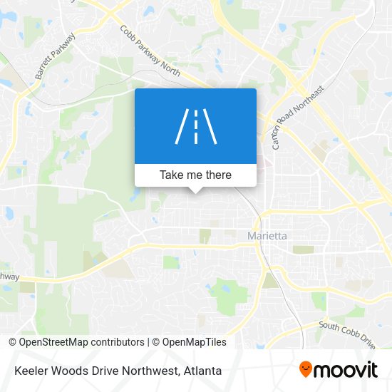 Keeler Woods Drive Northwest map