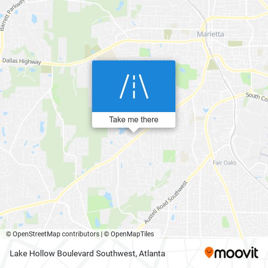 Mapa de Lake Hollow Boulevard Southwest