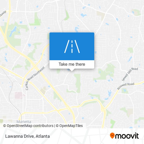 Lawanna Drive map