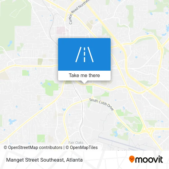 Mapa de Manget Street Southeast