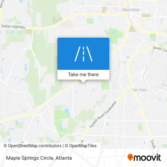 Maple Springs Circle map