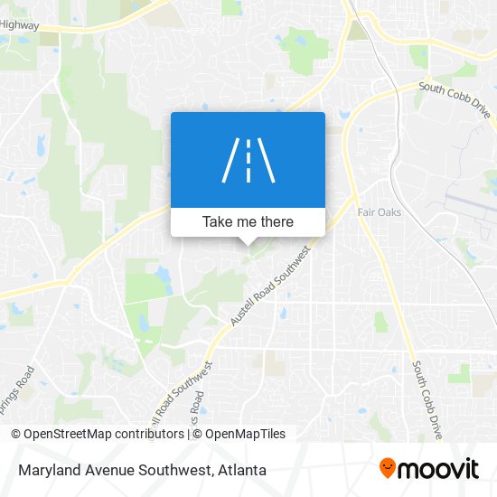 Maryland Avenue Southwest map