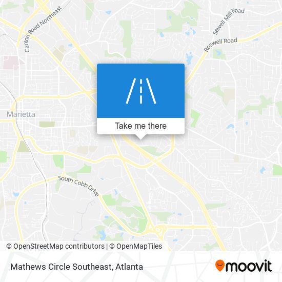 Mapa de Mathews Circle Southeast