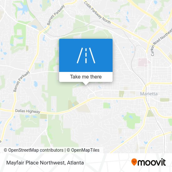 Mayfair Place Northwest map