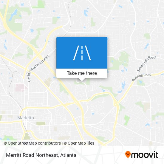 Mapa de Merritt Road Northeast