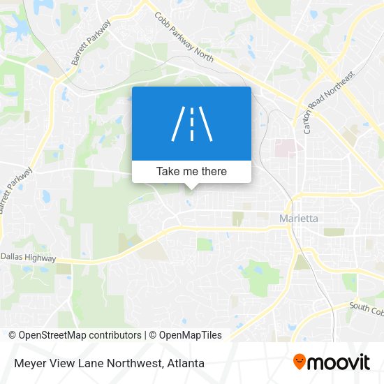Meyer View Lane Northwest map
