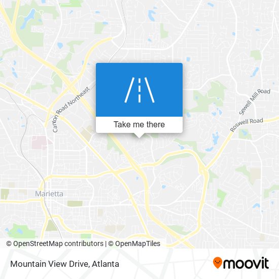 Mountain View Drive map