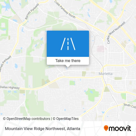 Mapa de Mountain View Ridge Northwest
