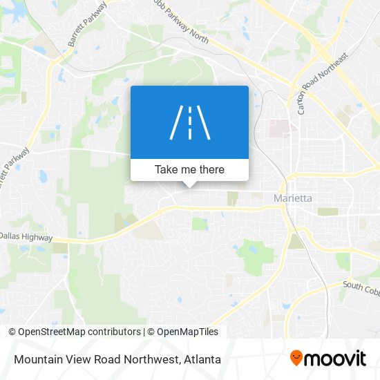 Mountain View Road Northwest map