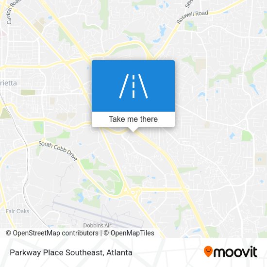 Mapa de Parkway Place Southeast