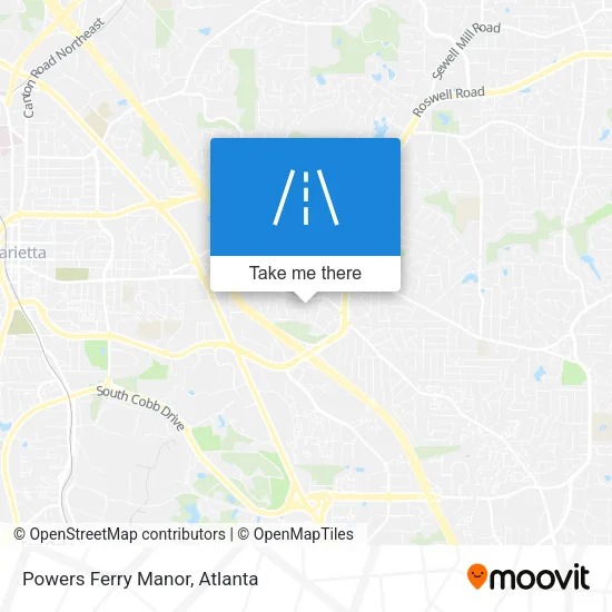 Powers Ferry Manor map