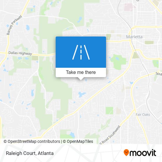 Raleigh Court map