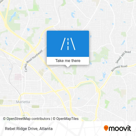 Rebel Ridge Drive map