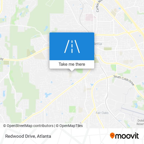 Redwood Drive map