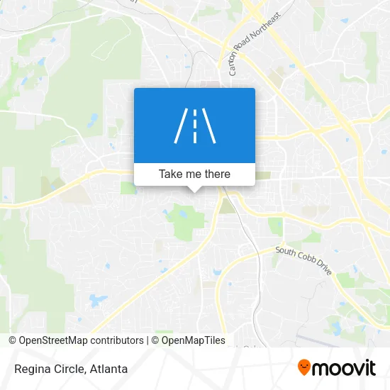 Mapa de Regina Circle