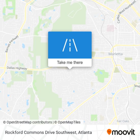 Mapa de Rockford Commons Drive Southwest