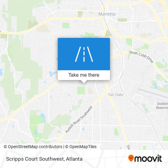 Scripps Court Southwest map