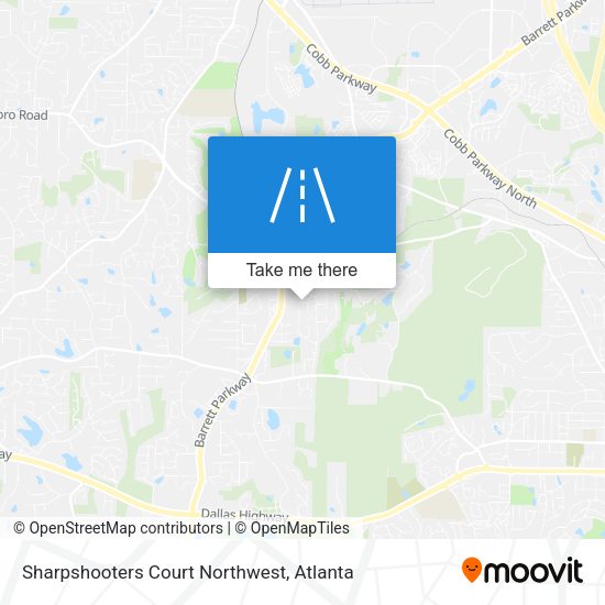 Mapa de Sharpshooters Court Northwest