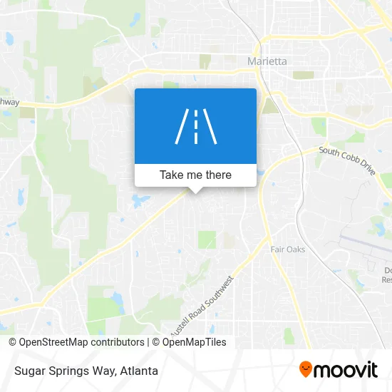 Sugar Springs Way map