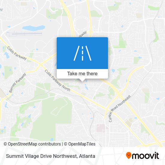 Mapa de Summit Vilage Drive Northwest