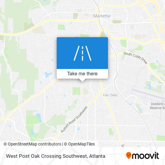 Mapa de West Post Oak Crossing Southwest