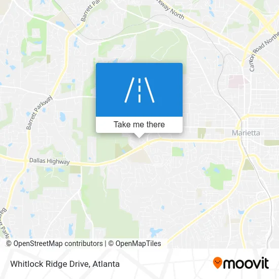 Whitlock Ridge Drive map