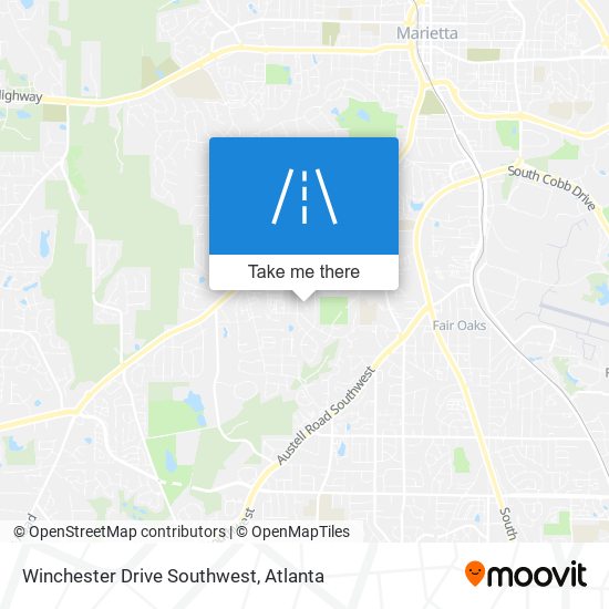 Mapa de Winchester Drive Southwest