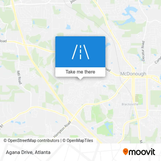 Agana Drive map