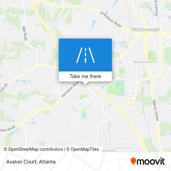 Mapa de Avalon Court
