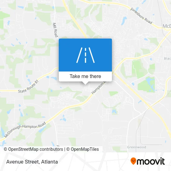 Avenue Street map