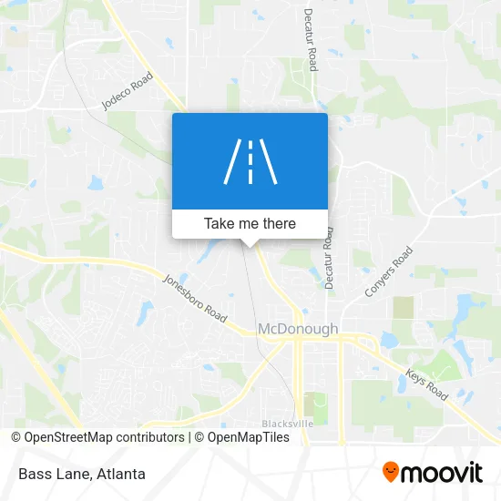 Bass Lane map