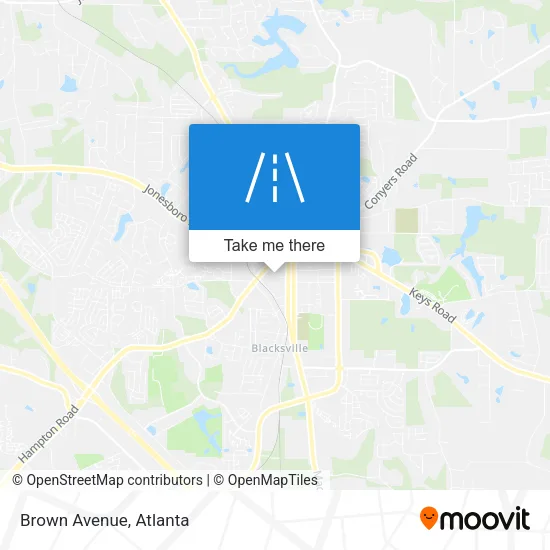 Brown Avenue map