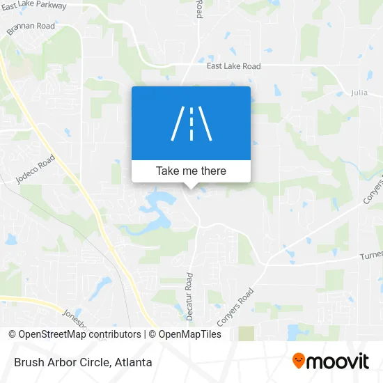 Brush Arbor Circle map