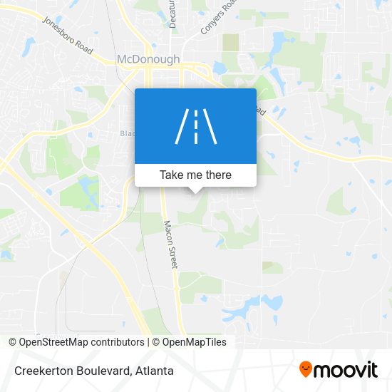 Creekerton Boulevard map