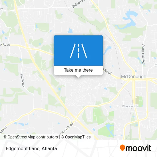 Edgemont Lane map