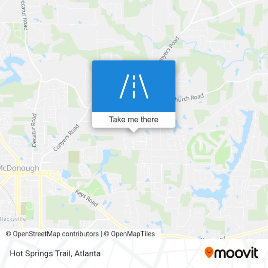 Mapa de Hot Springs Trail