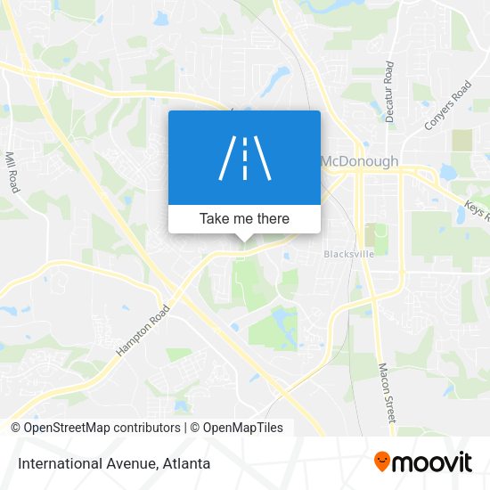 International Avenue map