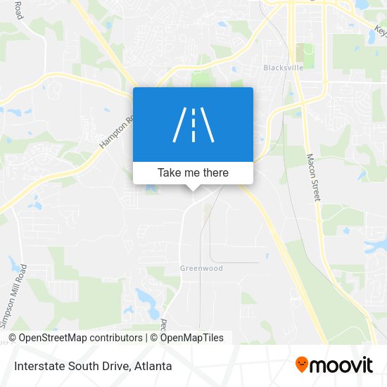 Interstate South Drive map