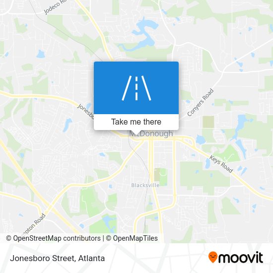 Jonesboro Street map