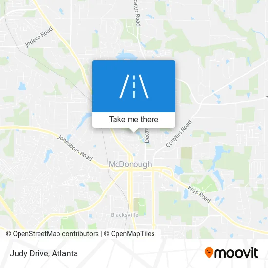 Judy Drive map