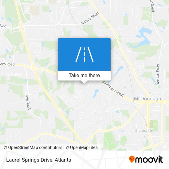 Mapa de Laurel Springs Drive