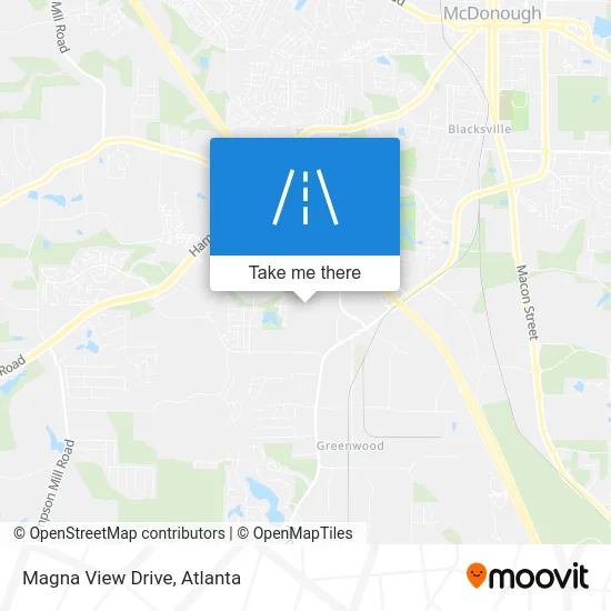 Magna View Drive map