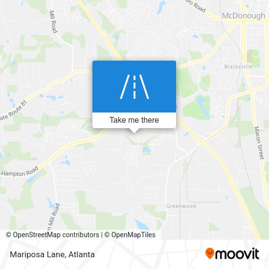 Mapa de Mariposa Lane