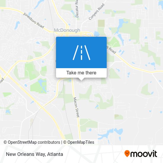 Mapa de New Orleans Way