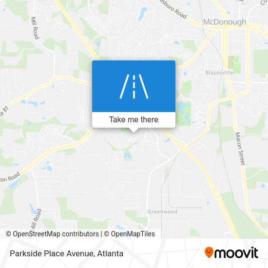 Parkside Place Avenue map