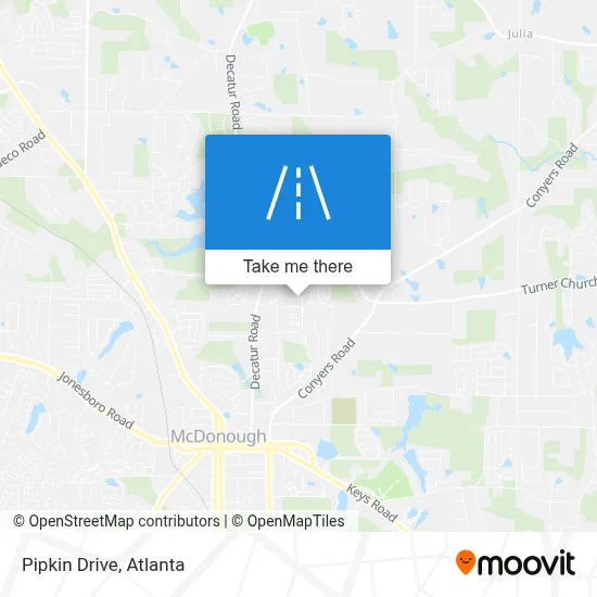 Pipkin Drive map